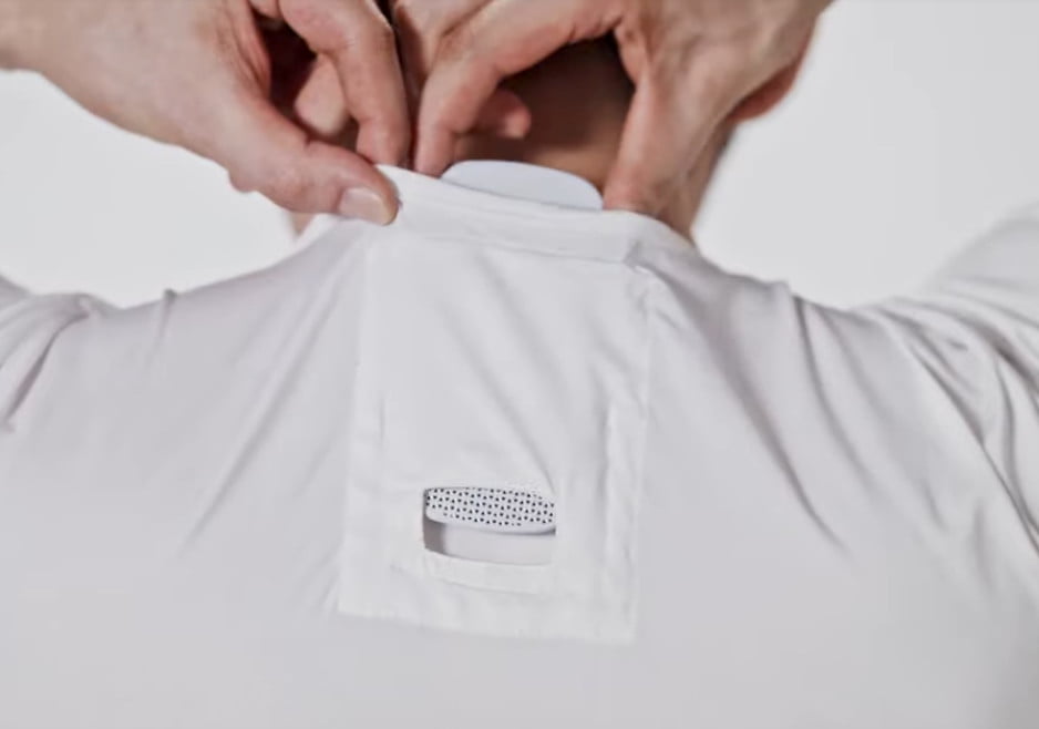 reo pocket mini climatiseur inetgre dans T shirt