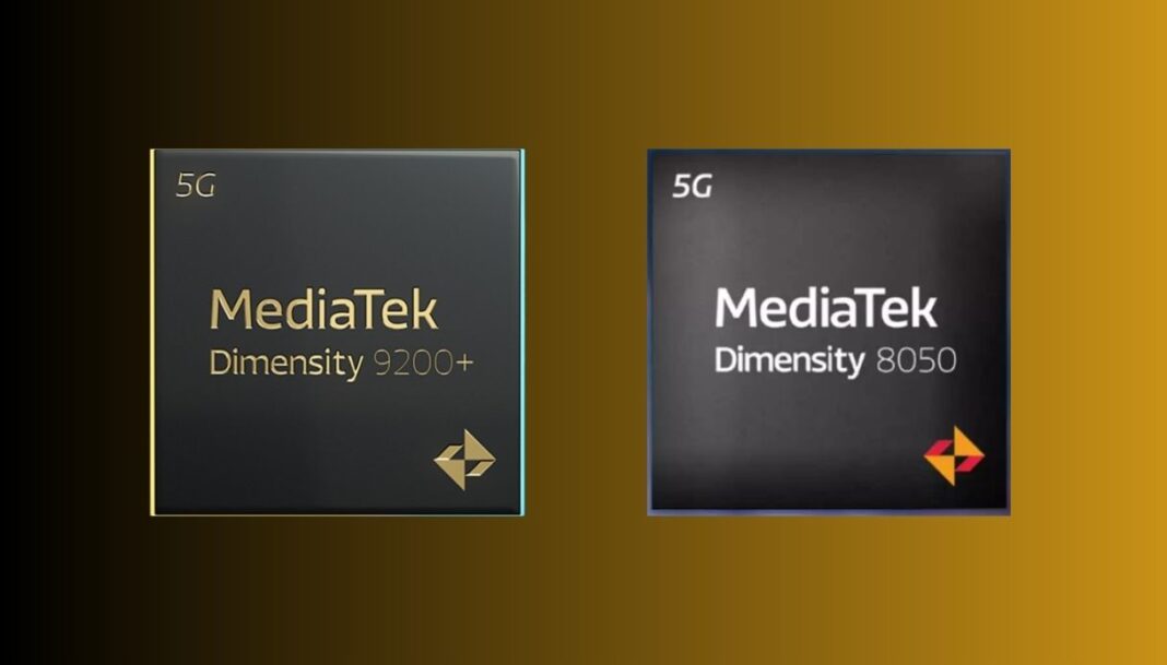 MediaTek Dimensity 8050 et 9200+ officiels